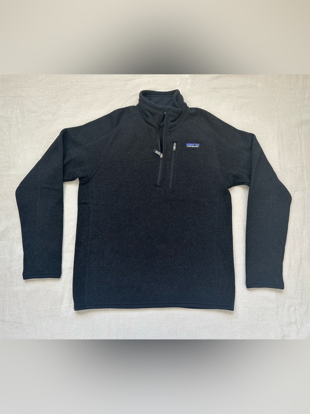 Patagonia Better Sweater 1/4 Zip Fleece Pullover Black Small